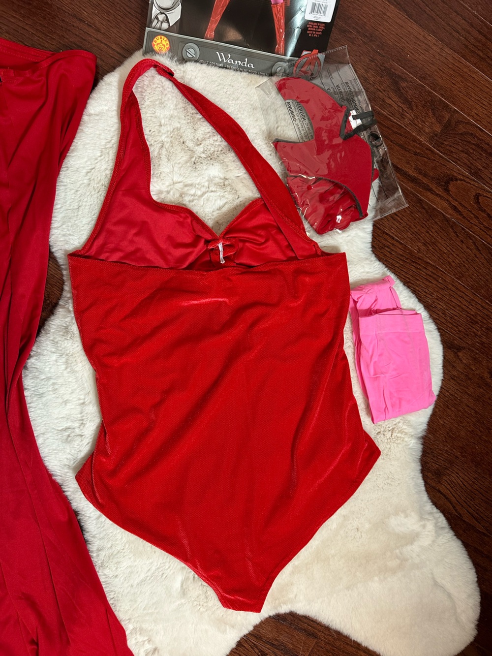 Marvel Wanda Vision Inspired Red and Pink Superhero Costume by Rubies - Picture 6 of 11
